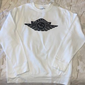 Brand New Air Fashun White Sweatshirt by Andrew Schulz Rare Limited Edition